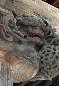 吉野神社拝殿彫刻