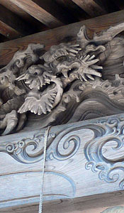 海老江の石動社拝殿彫刻