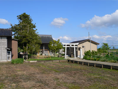 寺泊中曽根の諏訪神社社地全景