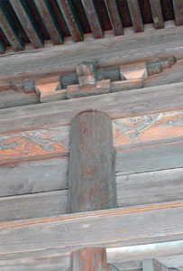 村上市瀬波浜町の西宮神社拝殿の細部