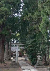 九島の熊野神社参道
