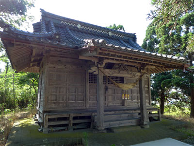 中条町山王の日枝神社社殿