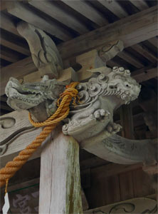 三条市北五百川の山神社社殿彫刻