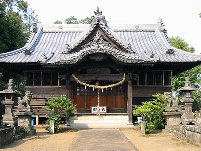 津守の熊野神社社殿正面