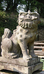 津守の熊野神社狛犬
