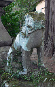 五社神社狛犬（左）