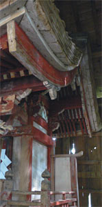 荘の大山神社神社本殿側面