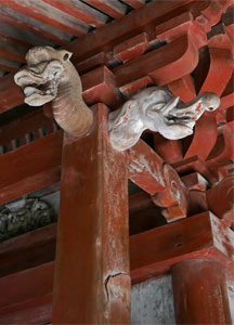 百体社本殿彫刻